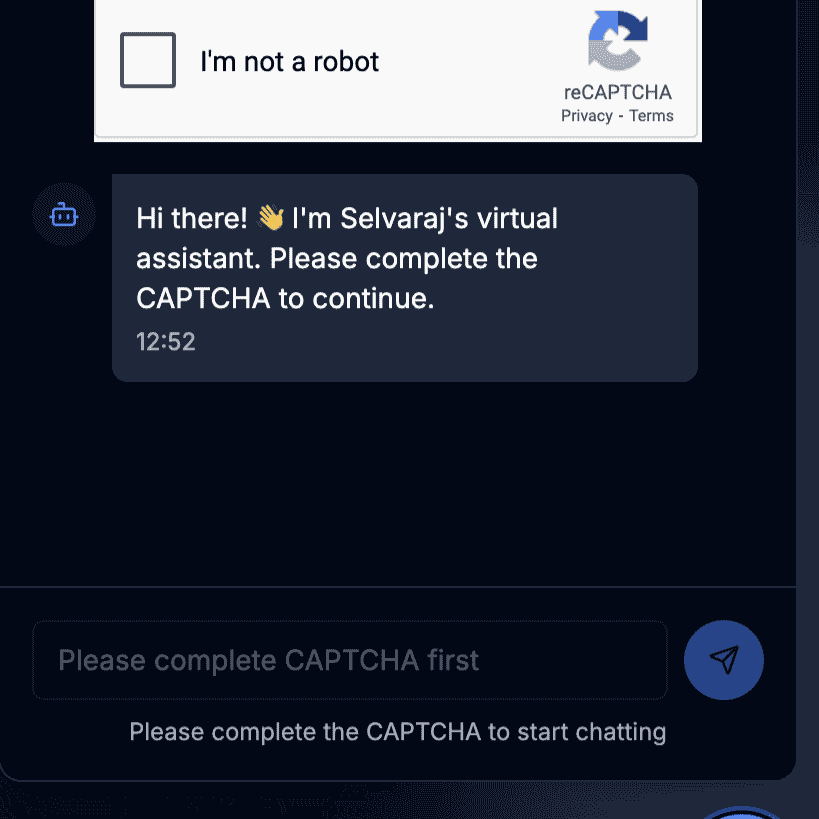 Multi-Modal Chatbot (Text + Voice) with Anti-Bot Security