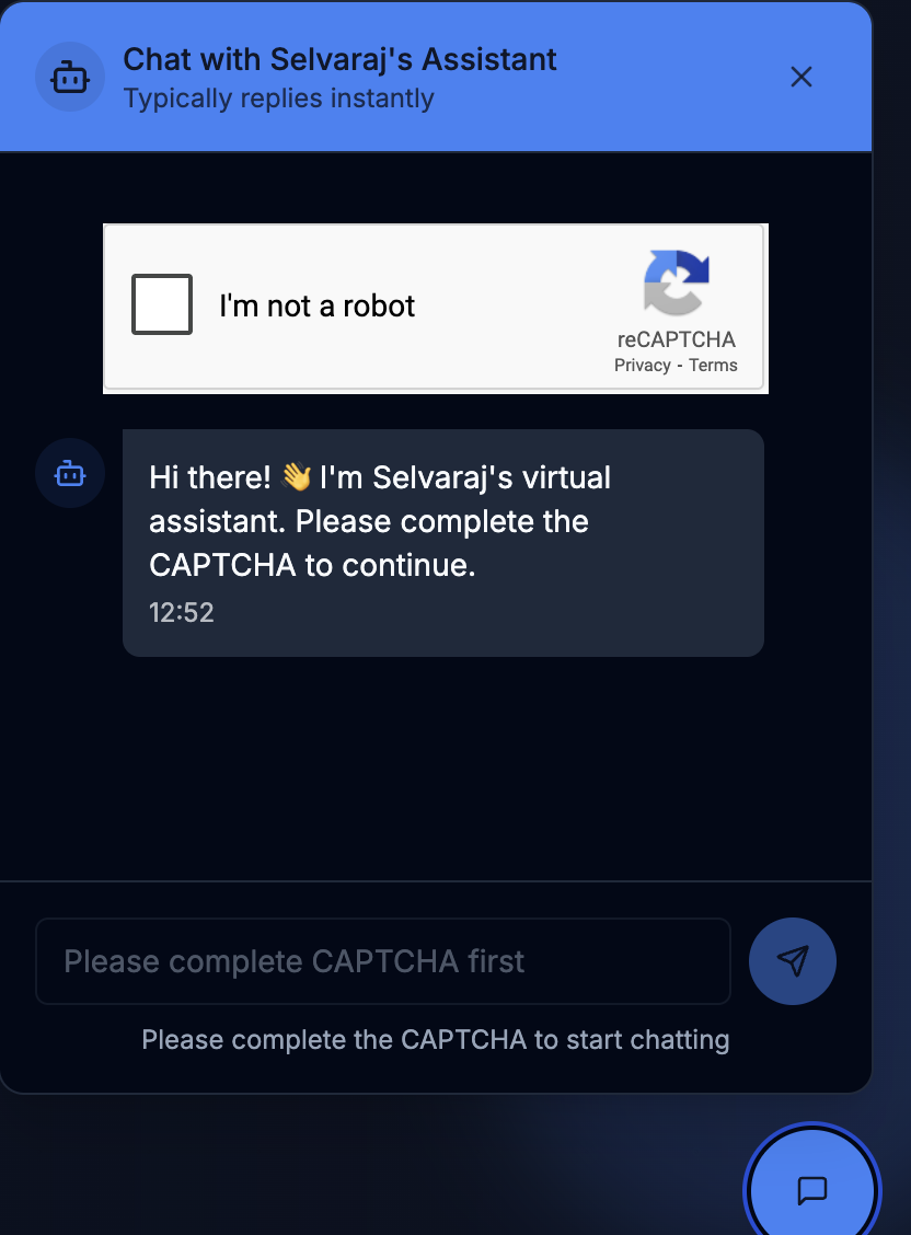 Multi-Modal Chatbot (Text + Voice) with Anti-Bot Security